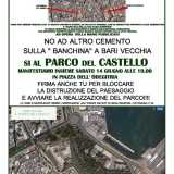 La locandina del comitato di protesta
