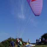 Parapendio in fase di partenza