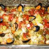 Patate, risso e cozze