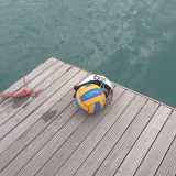 La palla utilizzata nella canoa polo � la stessa della pallanuoto