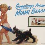 La celebre pubblicit� della crema solare Coppertone