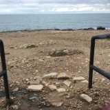 La spiaggia palesina denominata La Punta per il suo protendersi sul mare: l'area � sottoposta a vincolo archeologico diretto