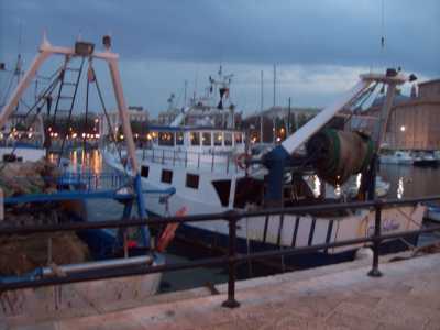Due pescherecci ormeggiati al porto di Bari