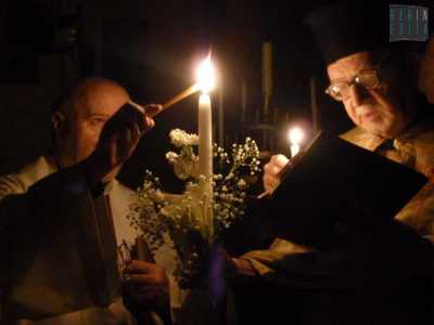 Un momento suggestivo delle celebrazioni pasquali