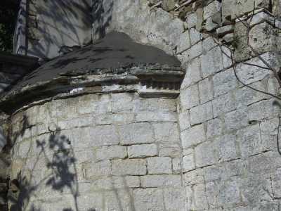 La semicupola dell'abside impermeabilizzata