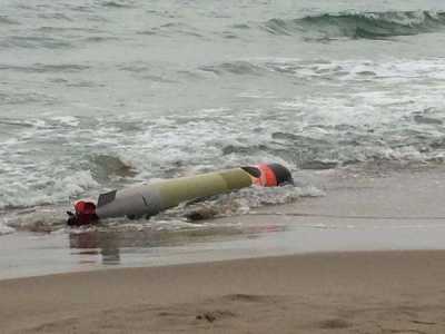 Ginosa Marina, siluro ritrovato sulla spiaggia
