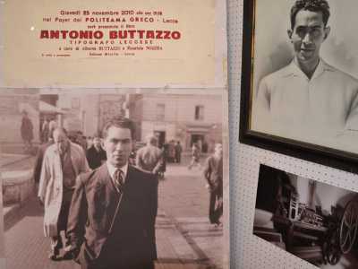 Il padre di Alberto Buttazzo, Antonio, tipografo innovativo e creativo