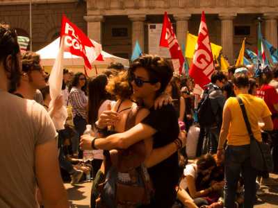 Bari, sciopero generale della scuola: le foto