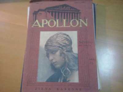 La rivista Apollon contenente un articolo pubblicato da  Sebastiano Arturo Luciani 