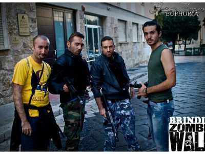 I coraggiosi mercenari sul set