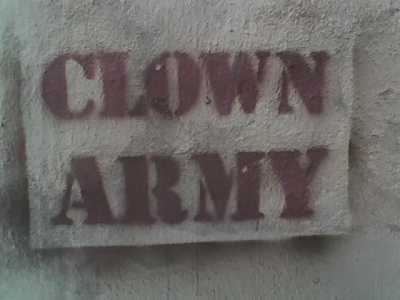 Lo stancil della Clown army