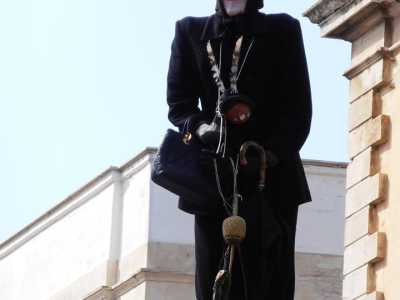La Quarantana rubata in Piazza Felice Cavallotti a Ruvo di Puglia