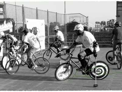 Il Corato Bike Polo mentre gioca