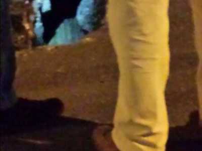 Marted� sera - Immagine della voragine. Si scorge il vano di sotto