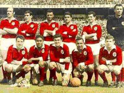Il Benfica di Eusebio, vincitore nel 1961 e nel 1962