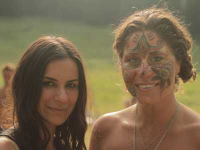 Una delle tappe del viaggio, nella comunit� hippy Rainbow a Treviso