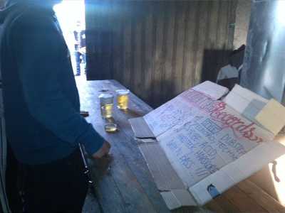 Il bar allestito per il Pasquatek