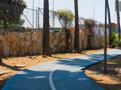 Seguiamo cos� il percorso della pista ciclabile che si snoda ai lati dell'area area, avvistando immediatamente il primo dei sei "inquilini"...