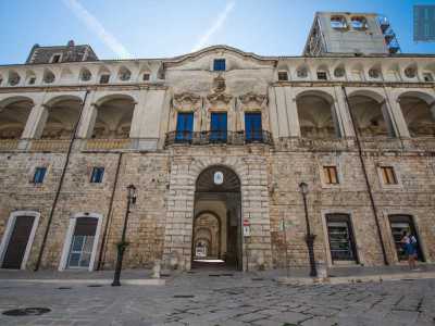 L�edificio, oggi sede del Comune, si presenta con una monumentale facciata con portale di accesso ad arco a tutto sesto e coronato da un frontone mistilineo. Spicca il profondo loggiato con volte a crociera nel livello superiore...