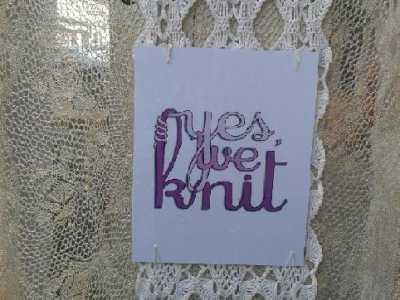 Yes, we knit