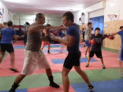 Allenamento nella Kankudai Boxe Bari
