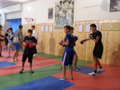 Allenamento nella Kankudai Boxe Bari
