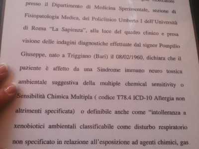 La diagnosi di Genovesi, medico dell' Umberto I di Roma