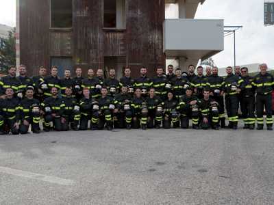 I vigili del fuoco di Bari