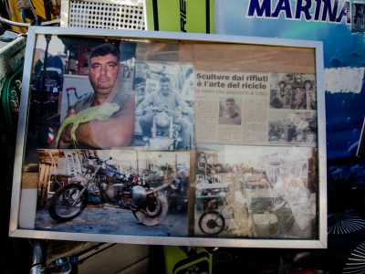 �Anch�io sono riuscito a vendere alcune delle mie creazioni � sottolinea -. Ad esempio una mia moto � stata battuta a un�asta di Monaco di Baviera�