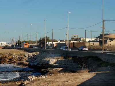 Tratto del lungomare a sud di Bari (foto: La Repubblica)