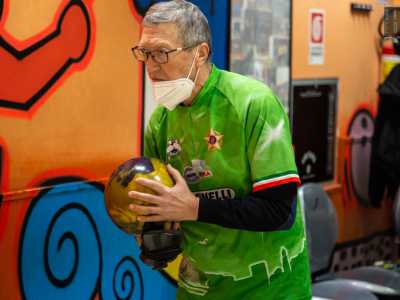 Ma � arrivato ora il momento di assistere agli allenamenti della Barium. Ecco il 70enne altamurano Giuseppe Vicenti...