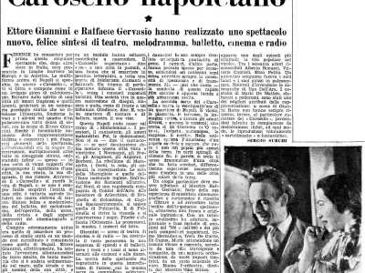 Nel 1950 ottenne anche il prestigioso premio la �Maschera d�Argento� per le musiche di �Carosello Napoletano�, un�opera teatrale che divenne poi un film si successo con Sophia Loren
