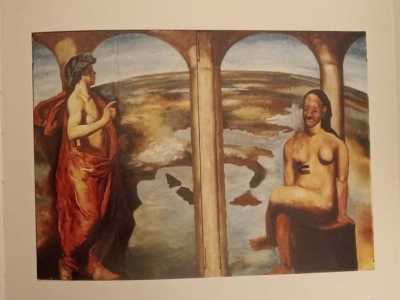 Oggi � identificabile solo la donna, presa in prestito da un dipinto di Velasquez