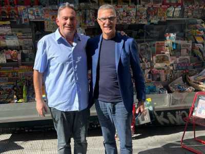 ...l'ex calciatore Beppe Bergomi...