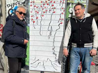 �Sono passati da qui scrittori, giornalisti e artisti che hanno decorato le mie saracinesche...