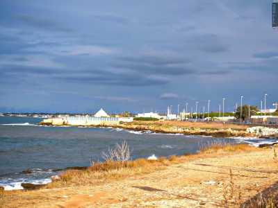 Siamo intanto arrivati alla fine del nostro viaggio. In lontananza scorgiamo il caratteristico profilo dello stabilimento balneare �Il Trullo�, che segna il passaggio tra via Di Cagno Abbrescia e via Giovine (foto di Fabio Voglioso)