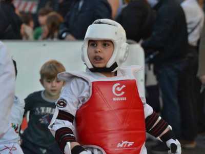 Davide, la pi� giovane cintura nera di taekwondo