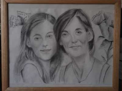 ...quello delle figlie Caterina e Giuliana...