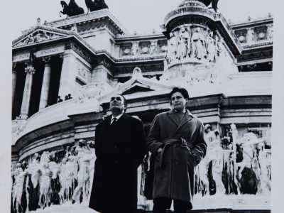 Umberto Colonna (1913-1993)- in foto con il figlio Mario � L�autore pi� prolifico della famiglia lavor� in tutta Italia ma fu a Bari che lasci� maggior traccia della sua arte