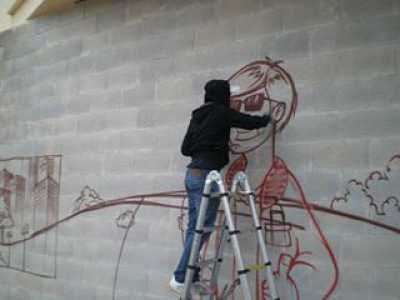 Ciberwall, il graffito vincitore a Valenzano