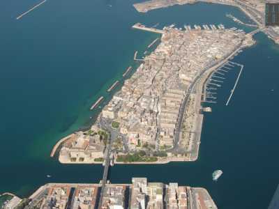 Visione aerea dell'intera isola