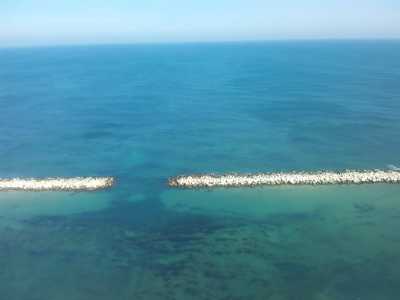 Il mare visto dalla torre del palazzo della Provincia di Bari
