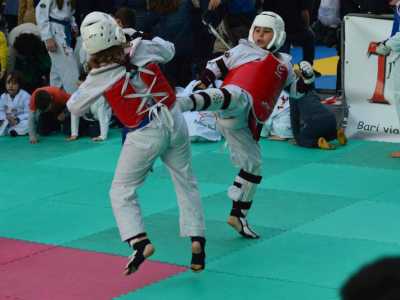 Davide durante un combattimento