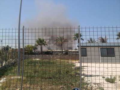 Molfetta, a fuoco il ristorante L'aragosta