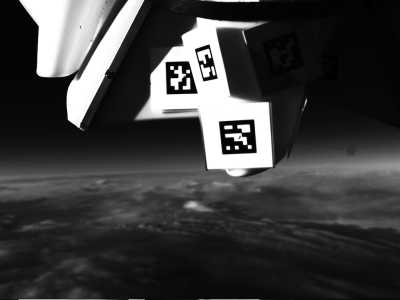 L'innovativa antenna fotografata in orbita