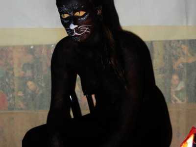 Body painting chiamato Pantera, di Vanessa Fonzetti