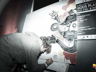 Simone Salamida e il live painting