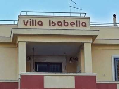 Particolare della facciata di Villa Isabella