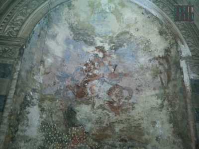 Quello che � ancora visibile dell'affresco di san Giorgio