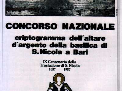 Il bando del Concorso Nazionale indetto nel 1987 per la decifrazione del crittogramma: nessuno riusc� a fornire un'interpretazione convincente